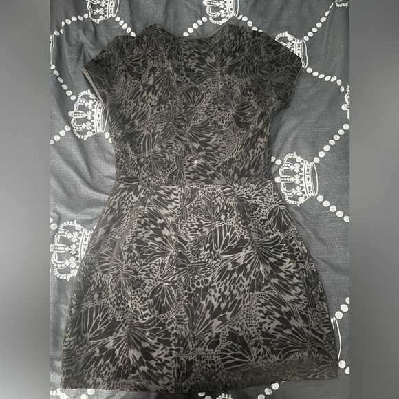 MOVING SALE!!$15!!Velvet Mesh Mini Dress - Picture 4 of 8